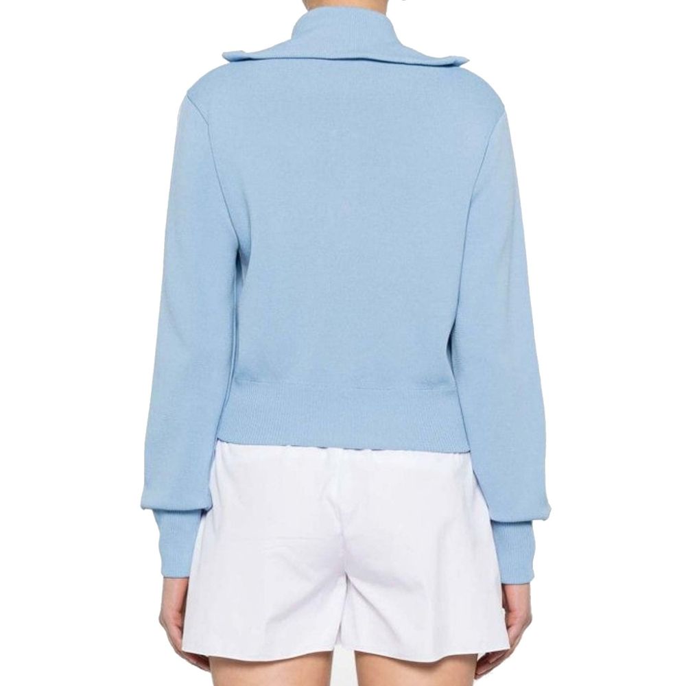 Autry Blaue Strickjacke aus Nylon