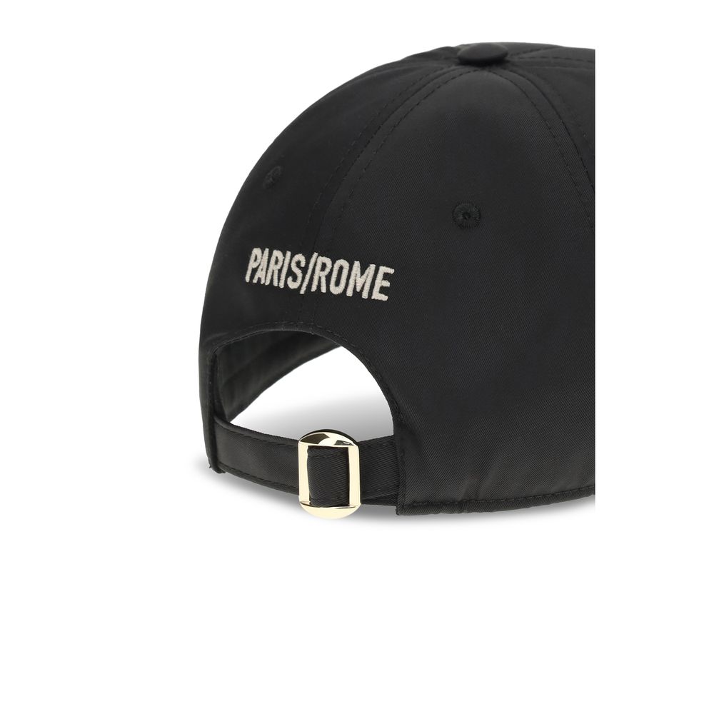 Valentino Garavani Schwarze Baumwollkappe (Baseball Cap)