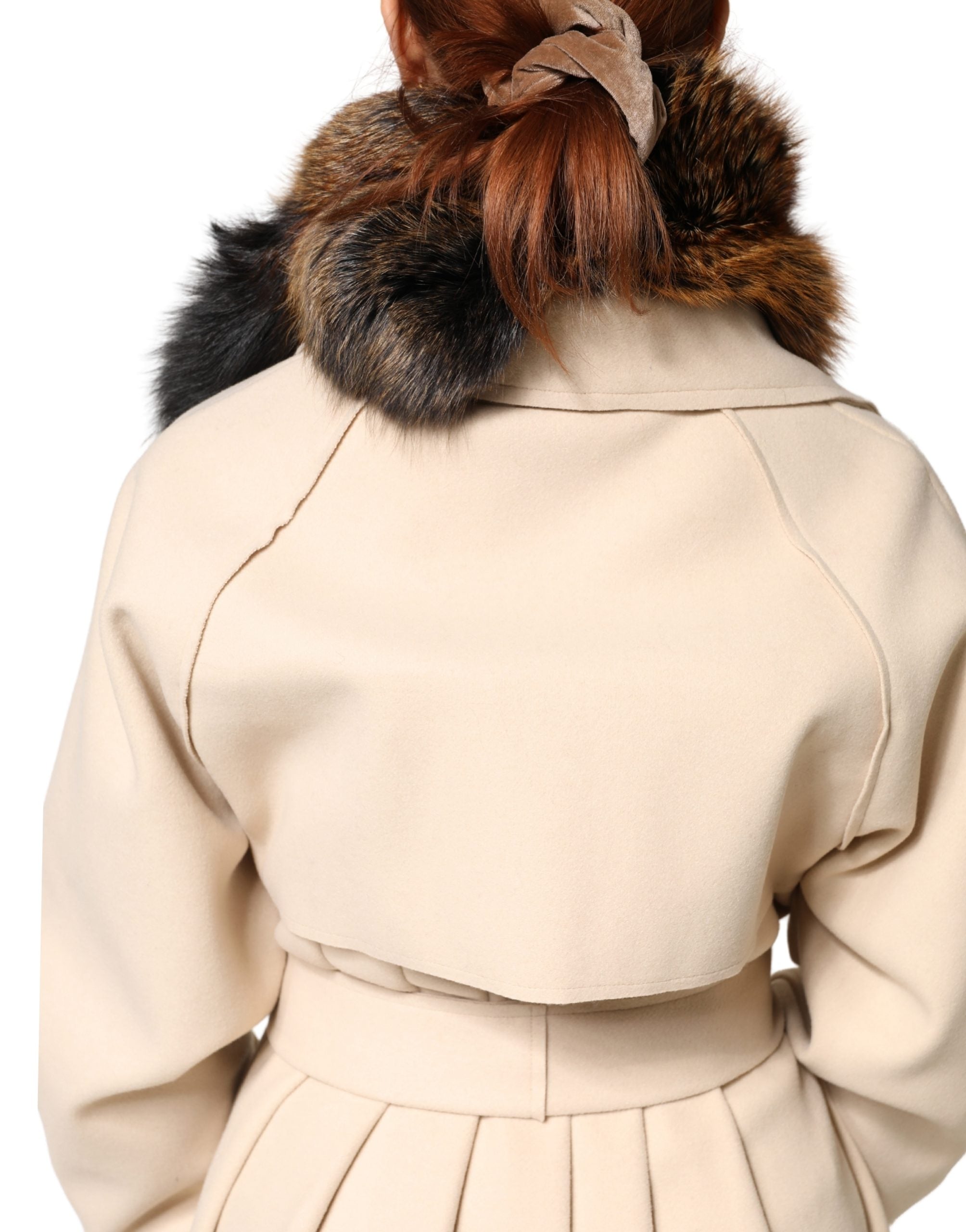 Dolce & Gabbana Brauner Rotfuchs Pelz Halswärmer Winterschal