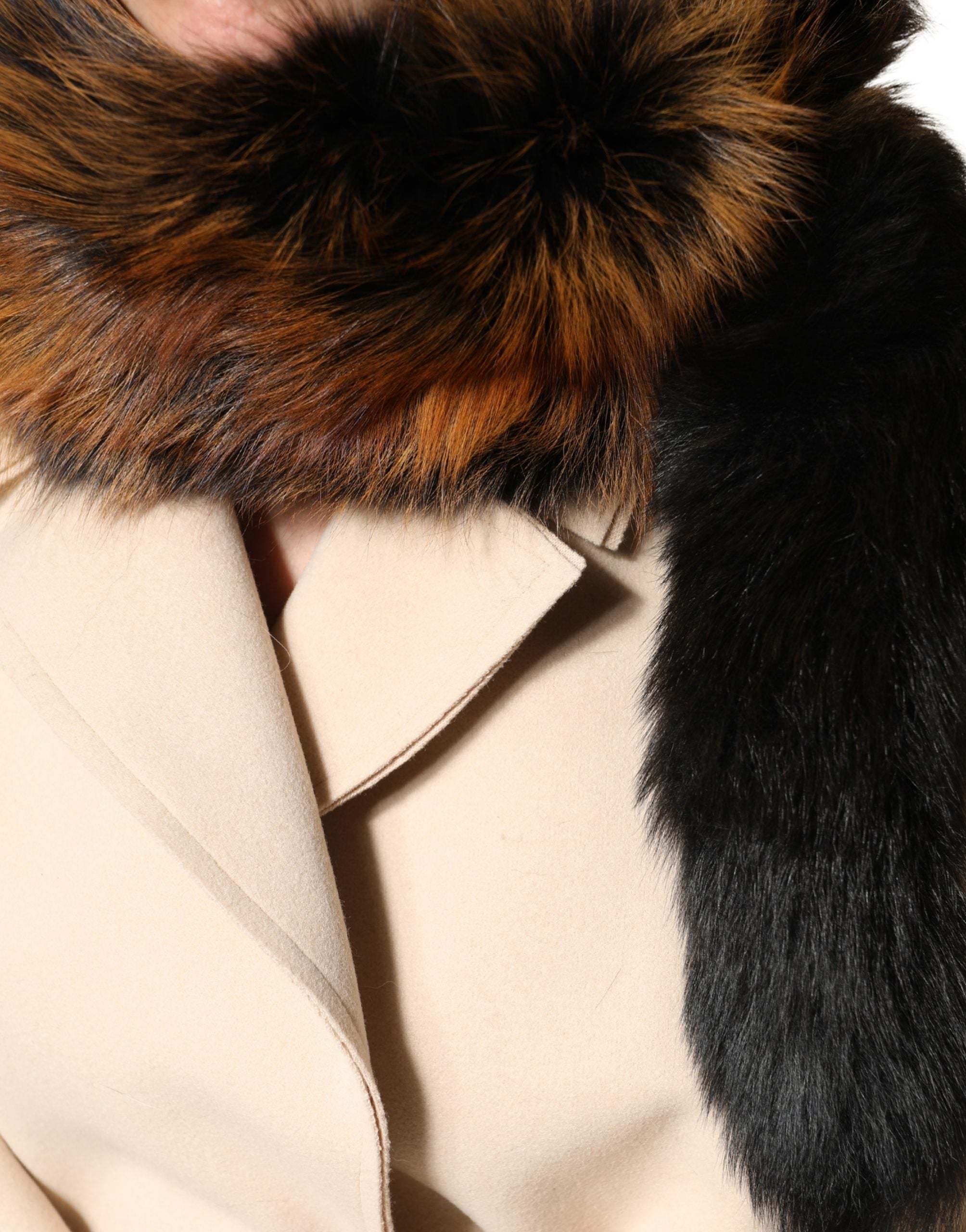 Dolce & Gabbana Brauner Rotfuchs Pelz Halswärmer Winterschal