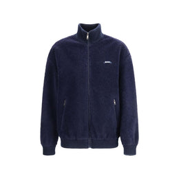 Prada Blaue Polyamid-Jacke in voller Länge