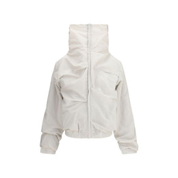 ALAINPAUL Graue Polyamid-Jacke in voller Länge