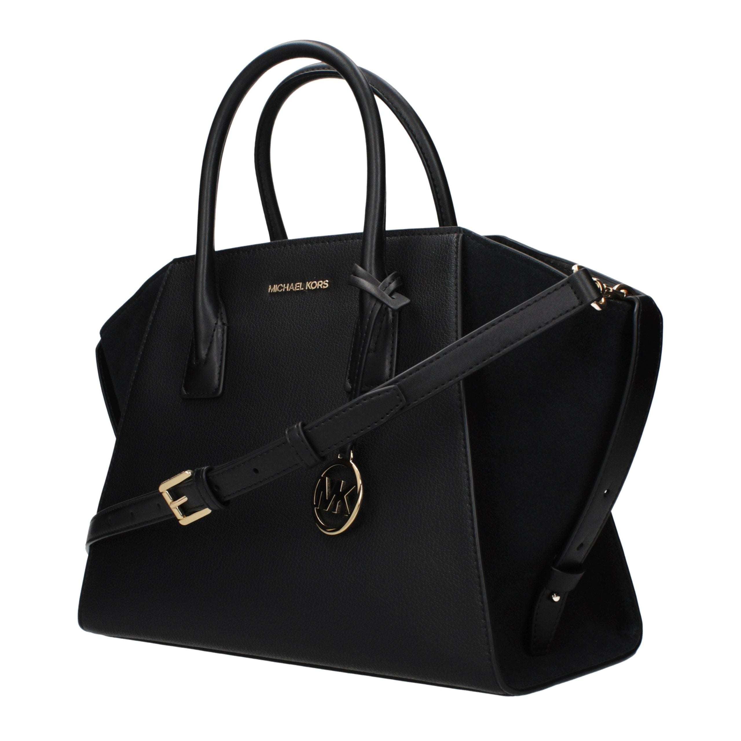 Michael Kors Schwarze Lederhandtasche