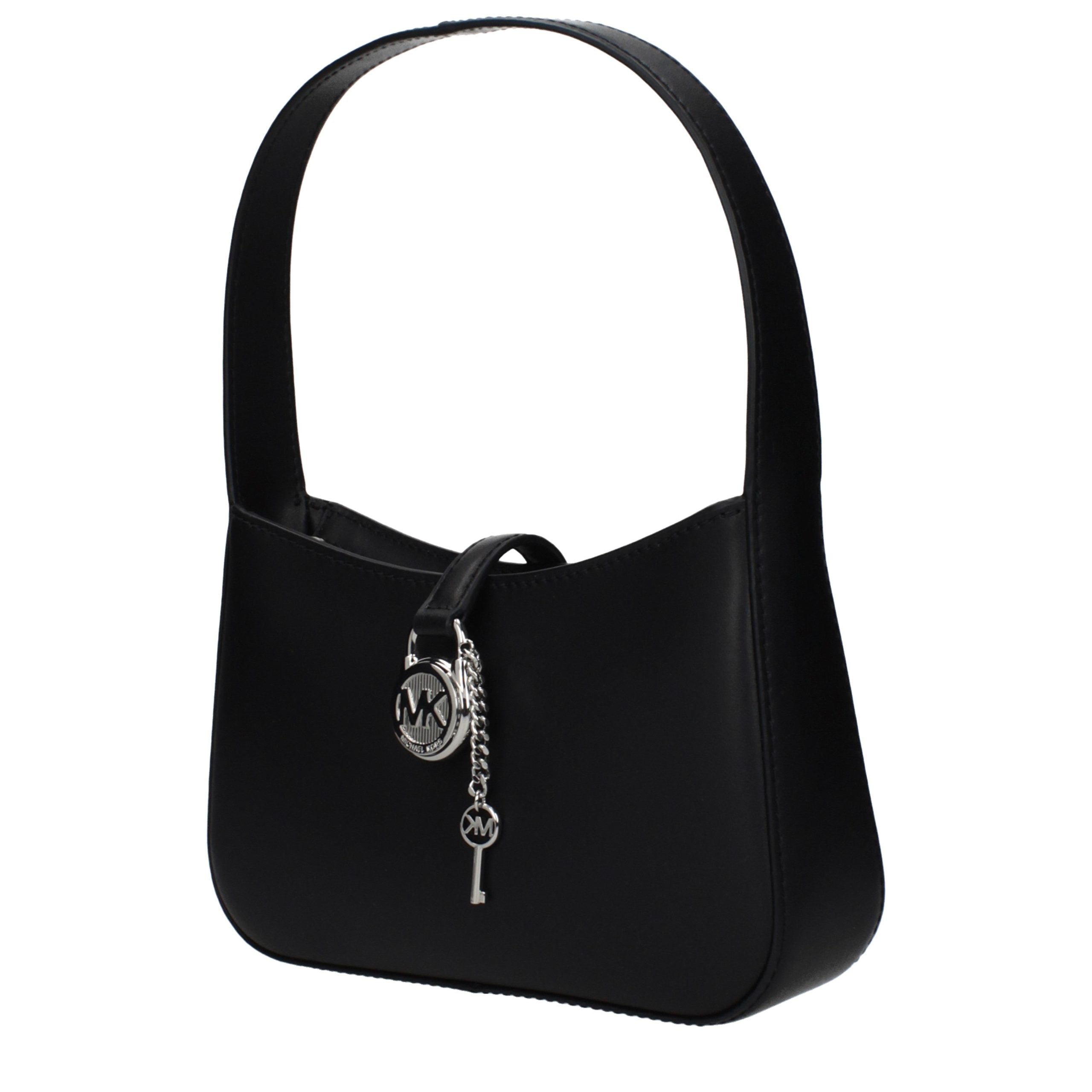 Michael Kors Schwarze Lederhandtasche