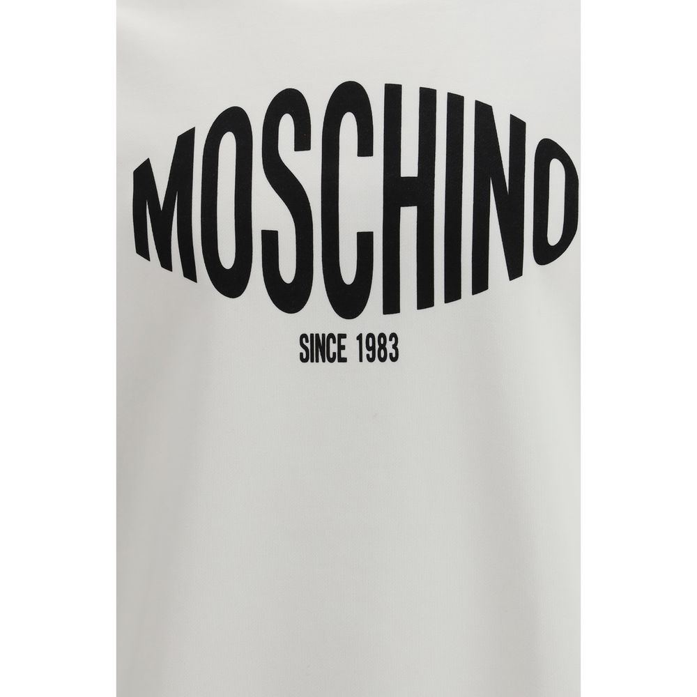 Moschino Weißes Baumwoll-Sweatshirt