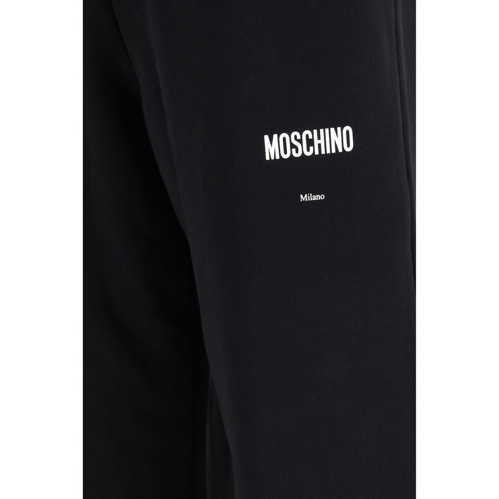 Moschino Schwarze Baumwoll-Freizeithose