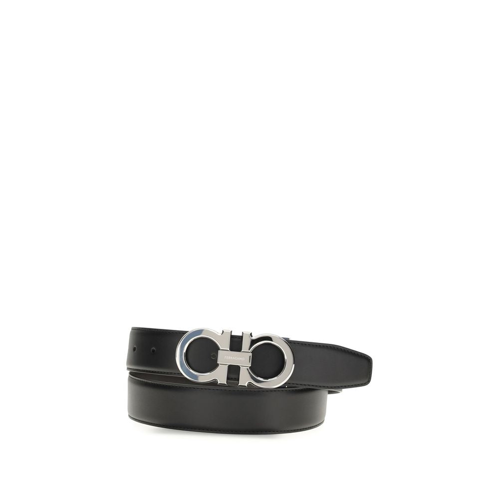 Ferragamo Schwarzer Ledergürtel Regular