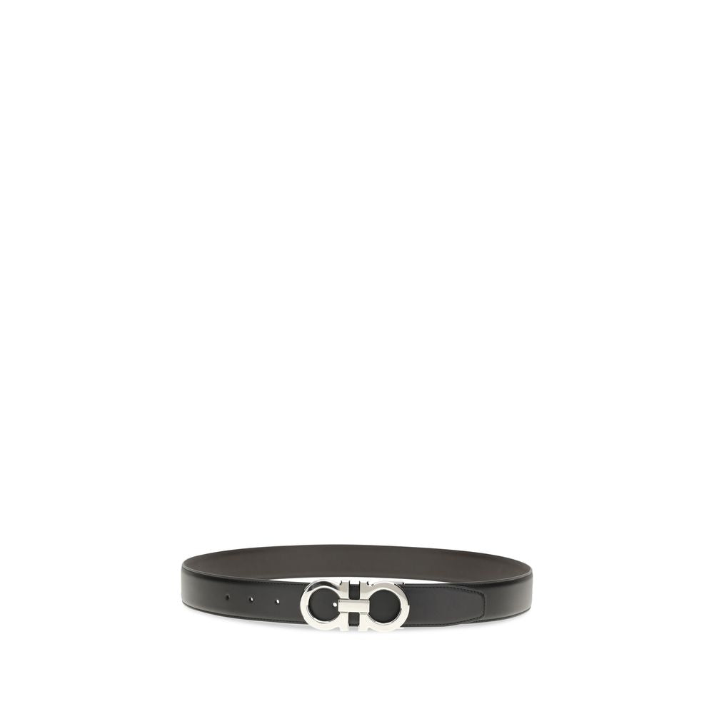 Ferragamo Schwarzer Ledergürtel Regular