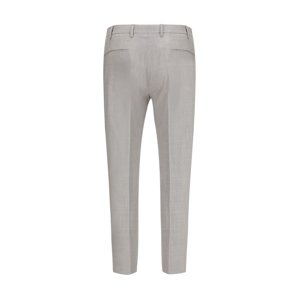 PT Torino Graue Hose aus Fleece-Wolle