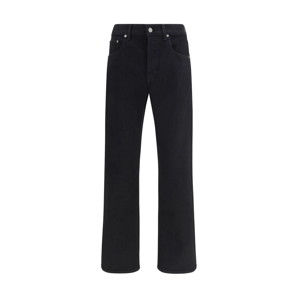 Golden Goose Schwarze Baumwoll-Jeans im Slim Fit