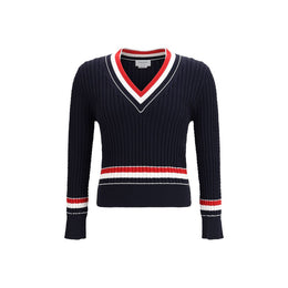 Thom Browne Blauer Baumwoll-Sweatshirt