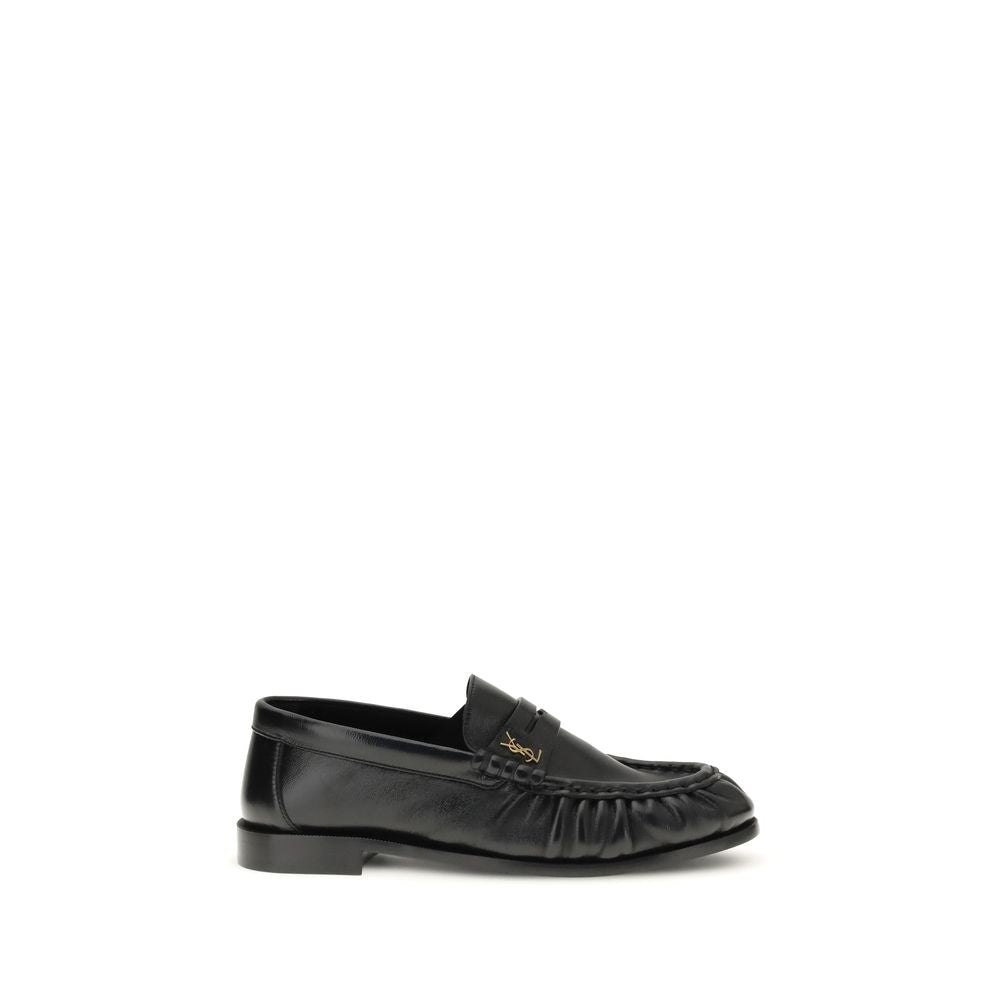 Saint Laurent Schwarze Lammleder Ballerinas Ovis Aries Aries