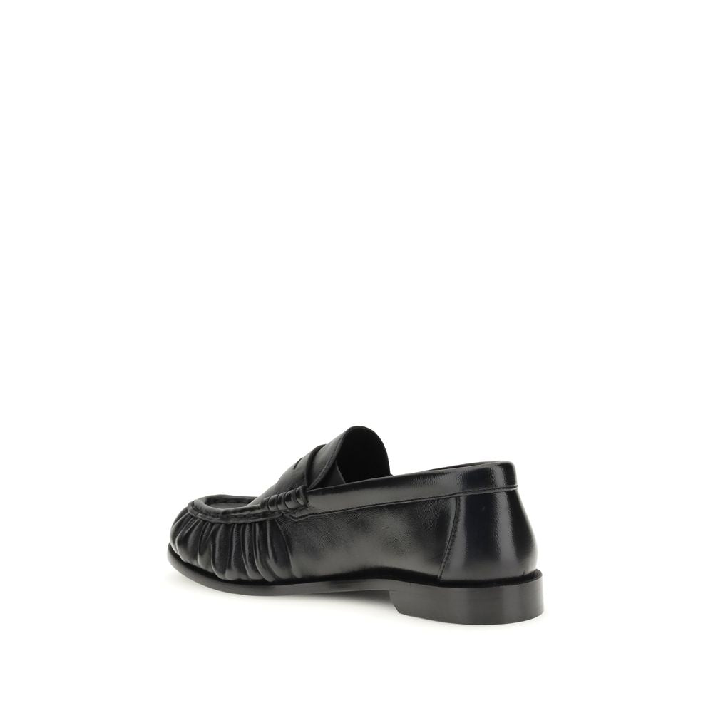 Saint Laurent Schwarze Lammleder Ballerinas Ovis Aries Aries