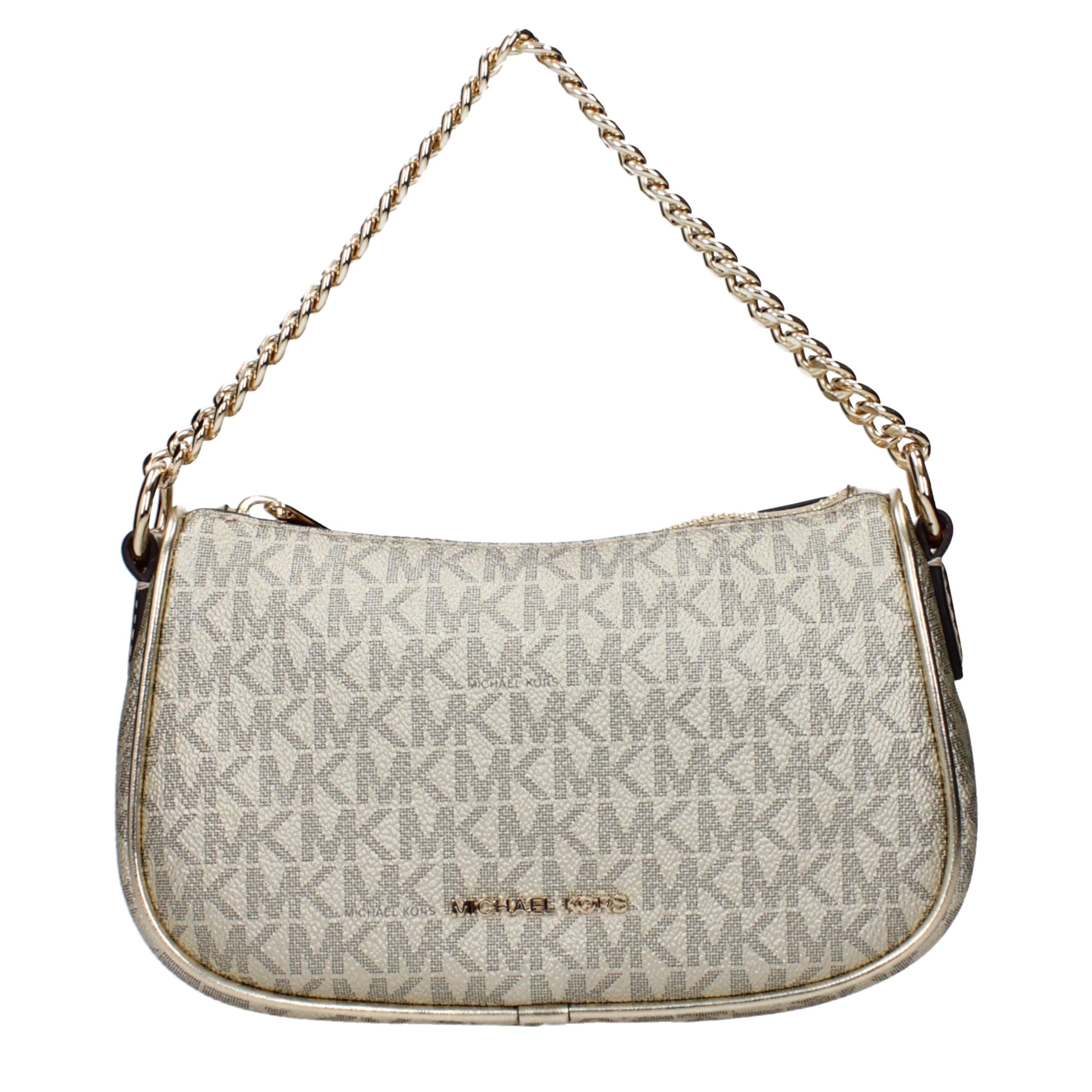 Michael Kors Goldfarbene Stoffhandtasche