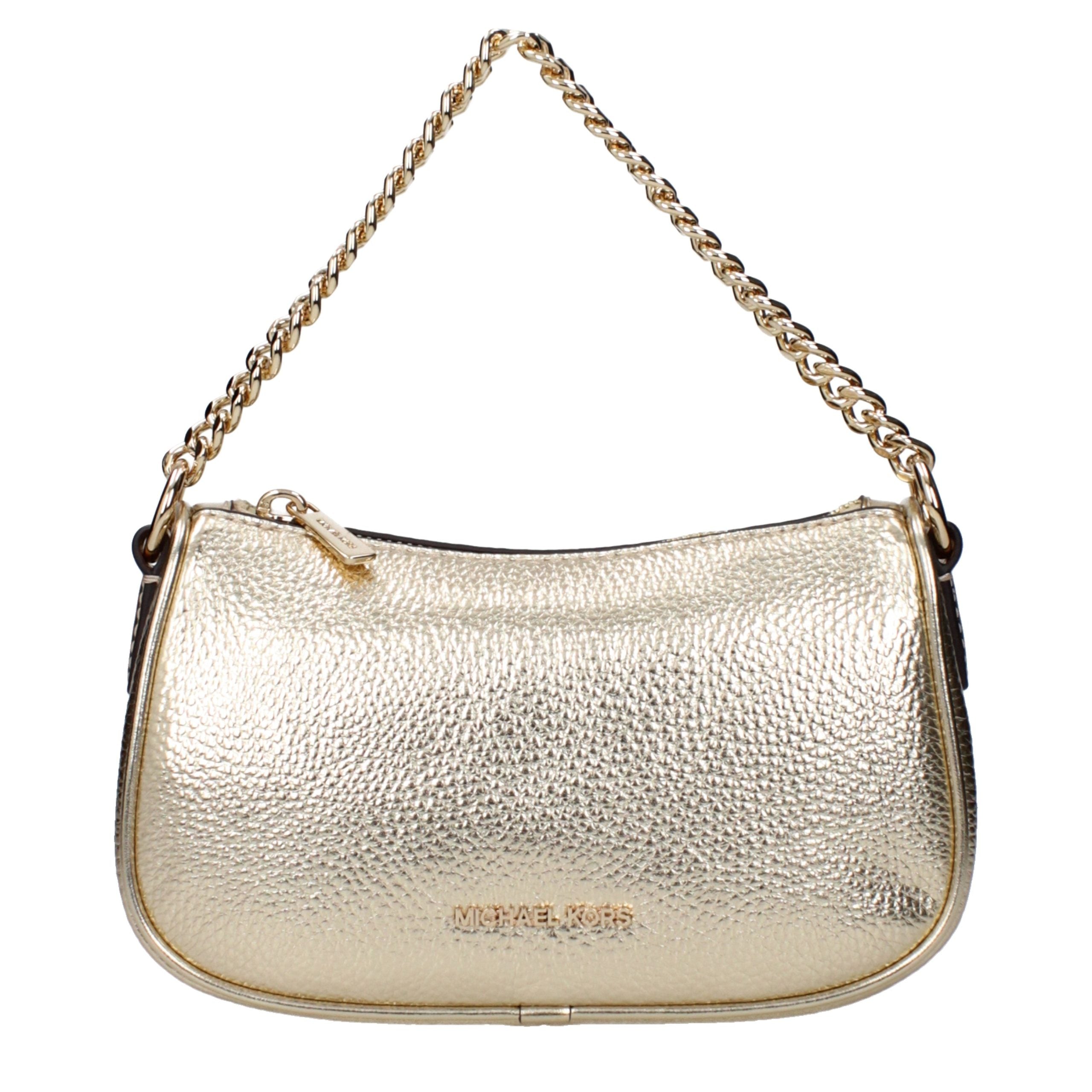 Michael Kors Goldfarbene Lederhandtasche