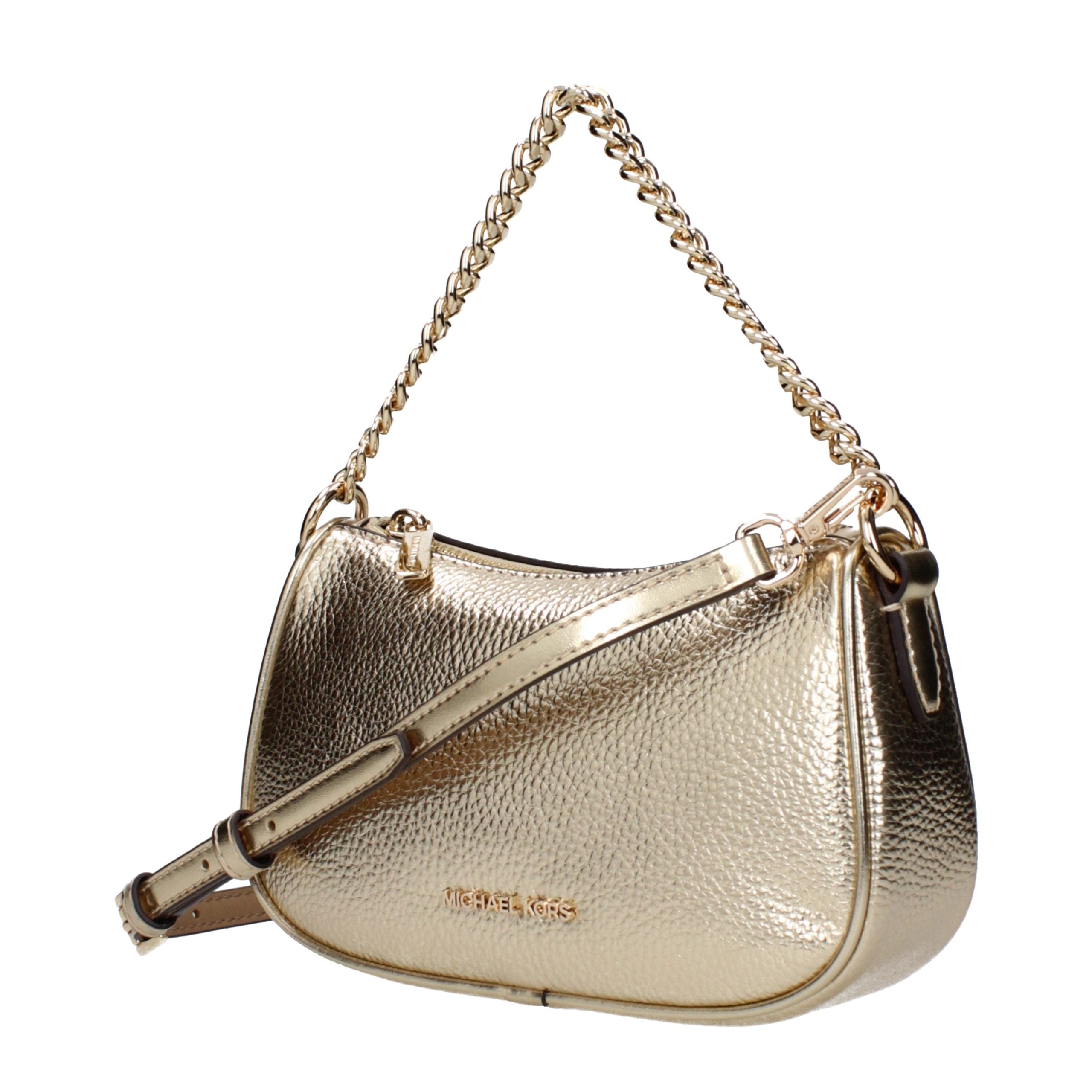 Michael Kors Goldfarbene Lederhandtasche