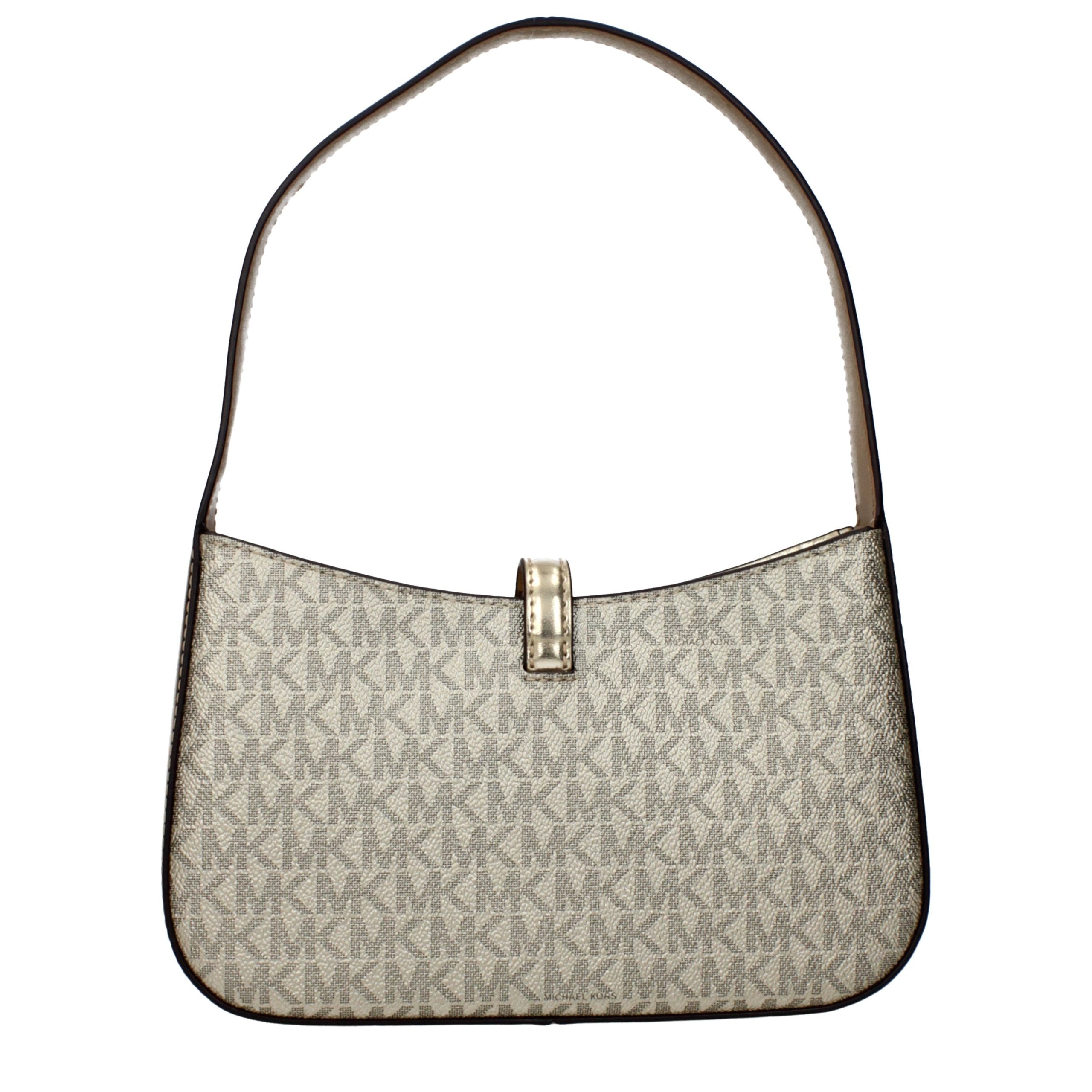 Michael Kors Goldfarbene Stoffhandtasche