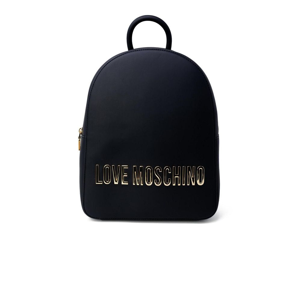 Love Moschino Schwarzer Rucksack aus Polyethylen