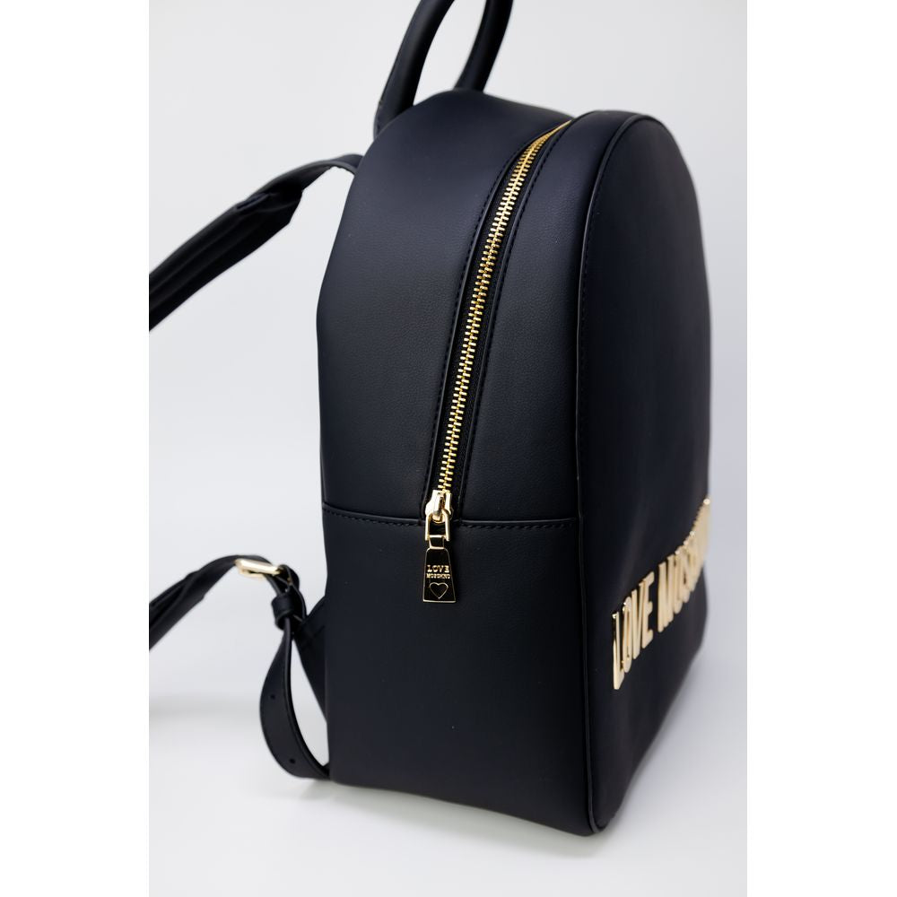 Love Moschino Schwarzer Rucksack aus Polyethylen