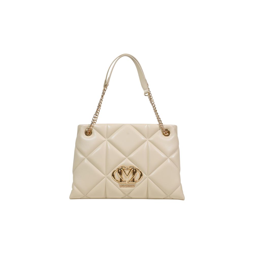 Love Moschino Beige Kunstleder Handtasche