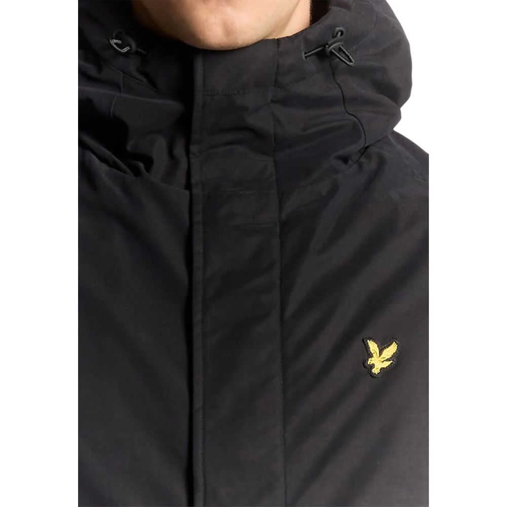 Lyle & Scott Schwarzer Parka aus Polyester