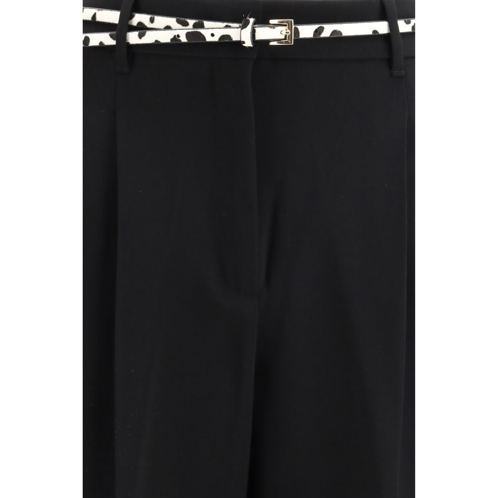 Max Mara Schwarze Triacetat-Anzughose