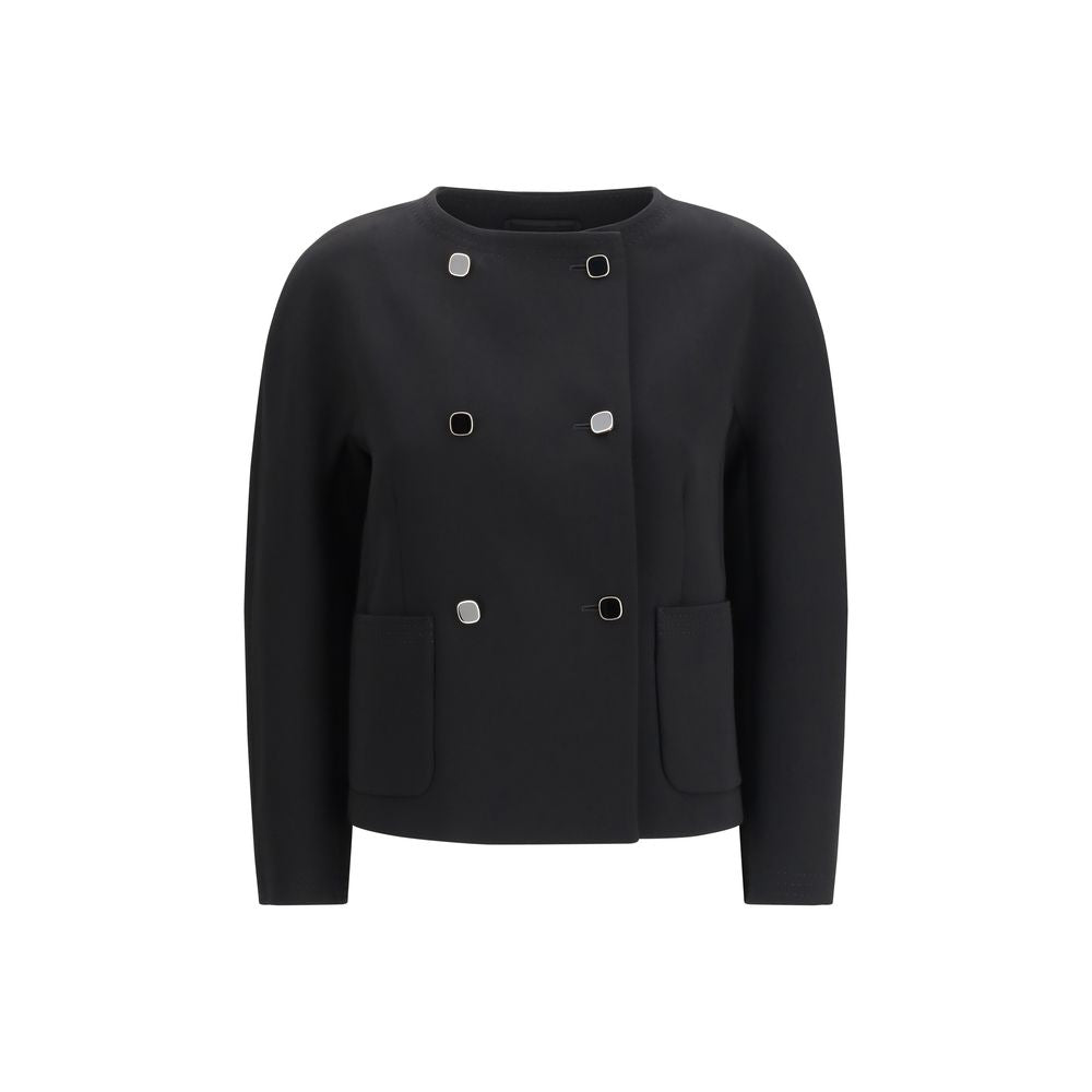 Max Mara Schwarzer Triacetat-Mantel