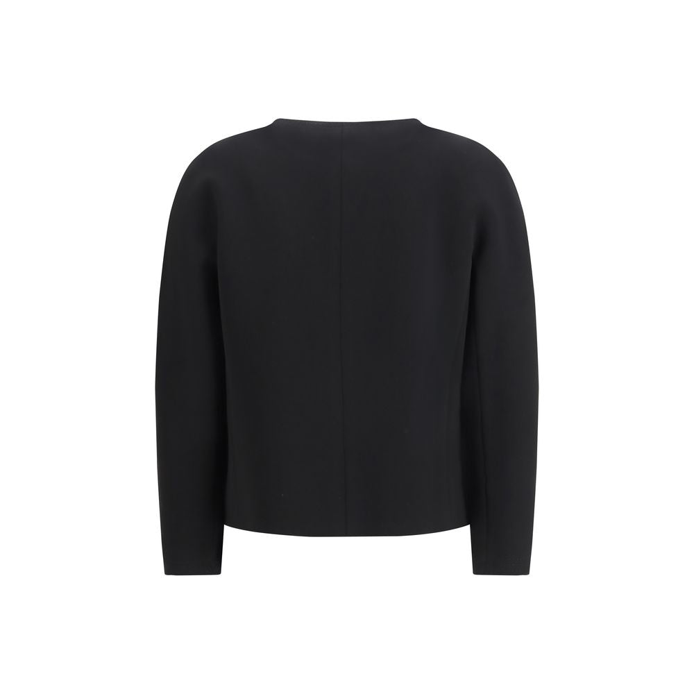 Max Mara Schwarzer Triacetat-Mantel