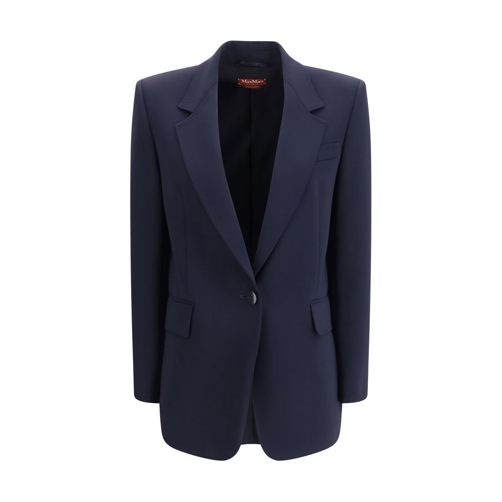 Max Mara Blauer Triacetat-Blazer