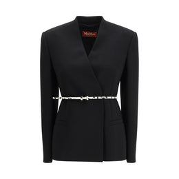 Max Mara Schwarzer Triacetat-Mantel
