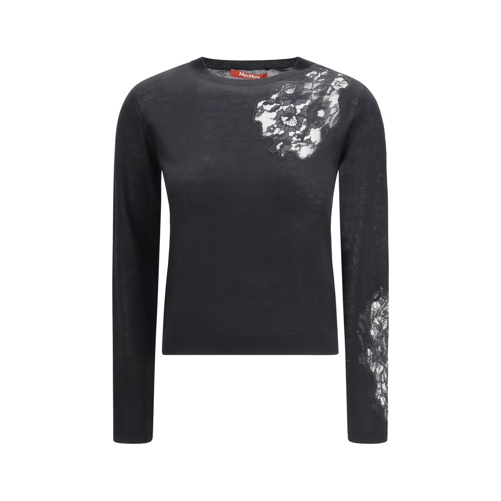 Max Mara Schwarzer Seiden-Sweatshirt