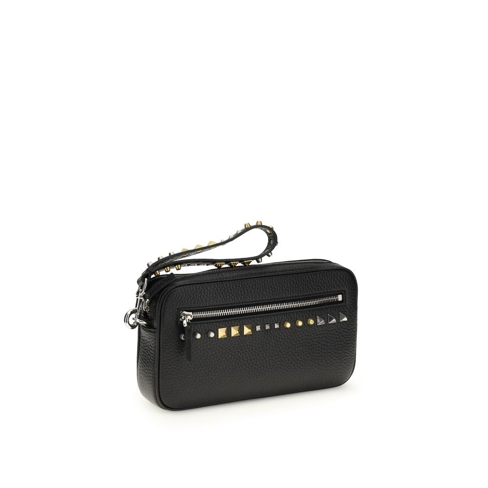 Valentino Garavani Schwarzes Kalbsleder Bos Taurus Accessoires