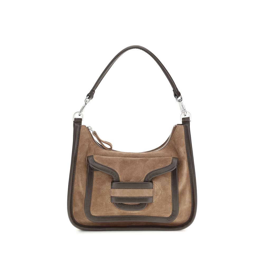 Pierre Hardy Braune Kalbsleder Bos Taurus Schultertasche