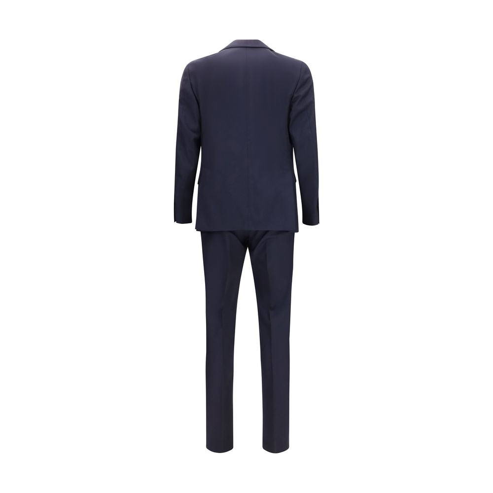 Lardini Blauer Zweiteiler aus Fleecewolle