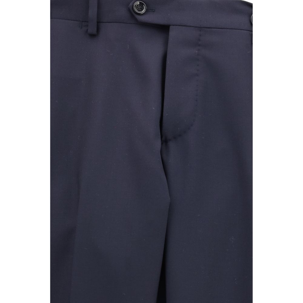 Lardini Blauer Zweiteiler aus Fleecewolle
