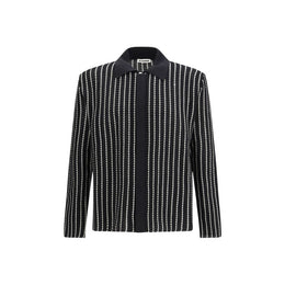 Jil Sander Schwarzer Baumwollcardigan