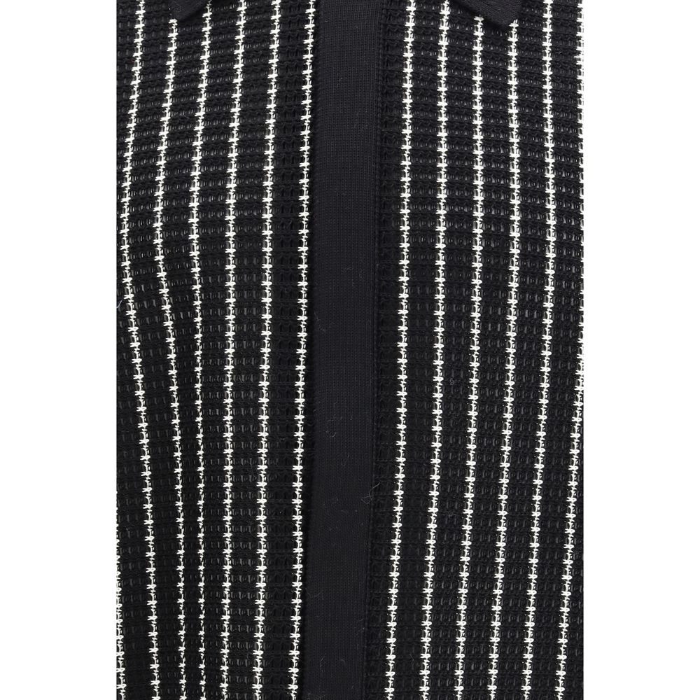 Jil Sander Schwarzer Baumwollcardigan
