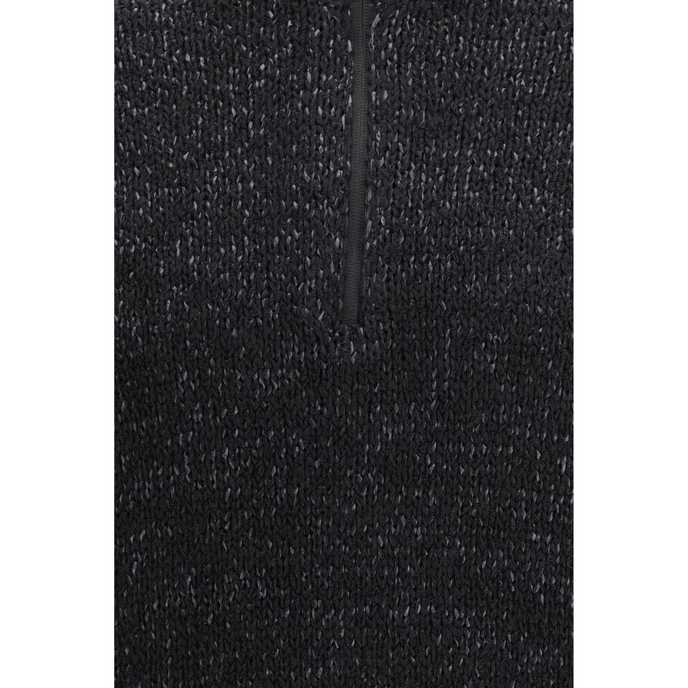 LAMINAR Schwarzer Baumwoll-Sweatshirt