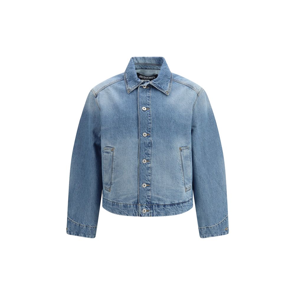 Jacquemus Blauer Mantel aus Polyamid