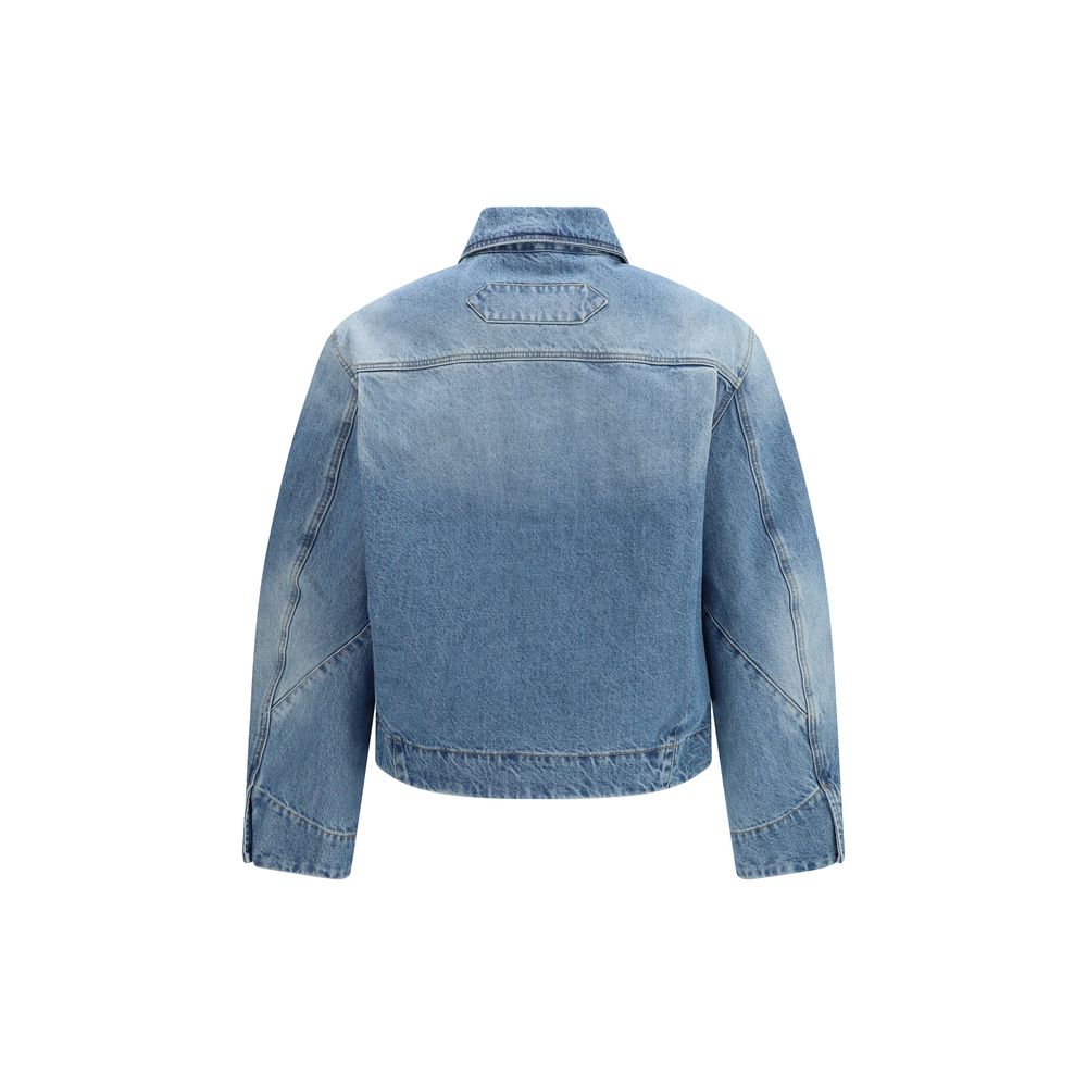 Jacquemus Blauer Mantel aus Polyamid