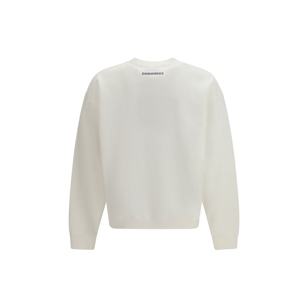 Dsquared² Weißes Baumwoll-Sweatshirt