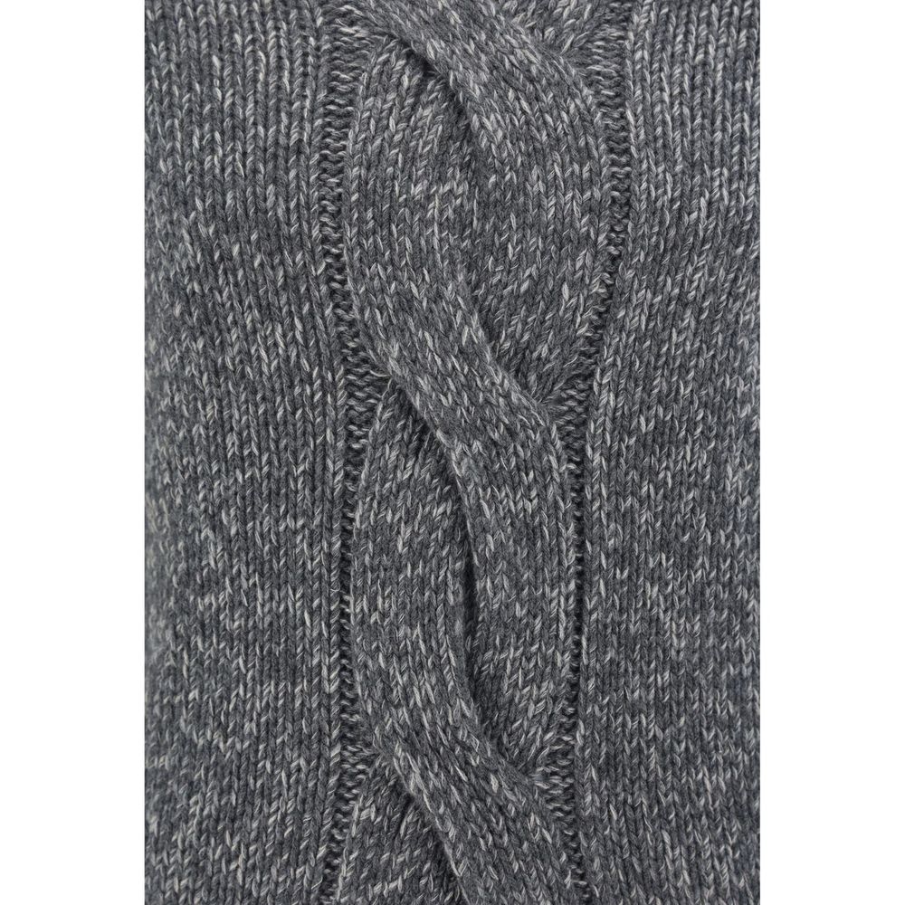 Brunello Cucinelli Grauer Kaschmirpullover