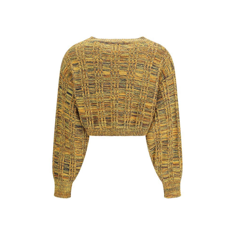 Kristina Ti Mehrfarbiger Baumwollpullover