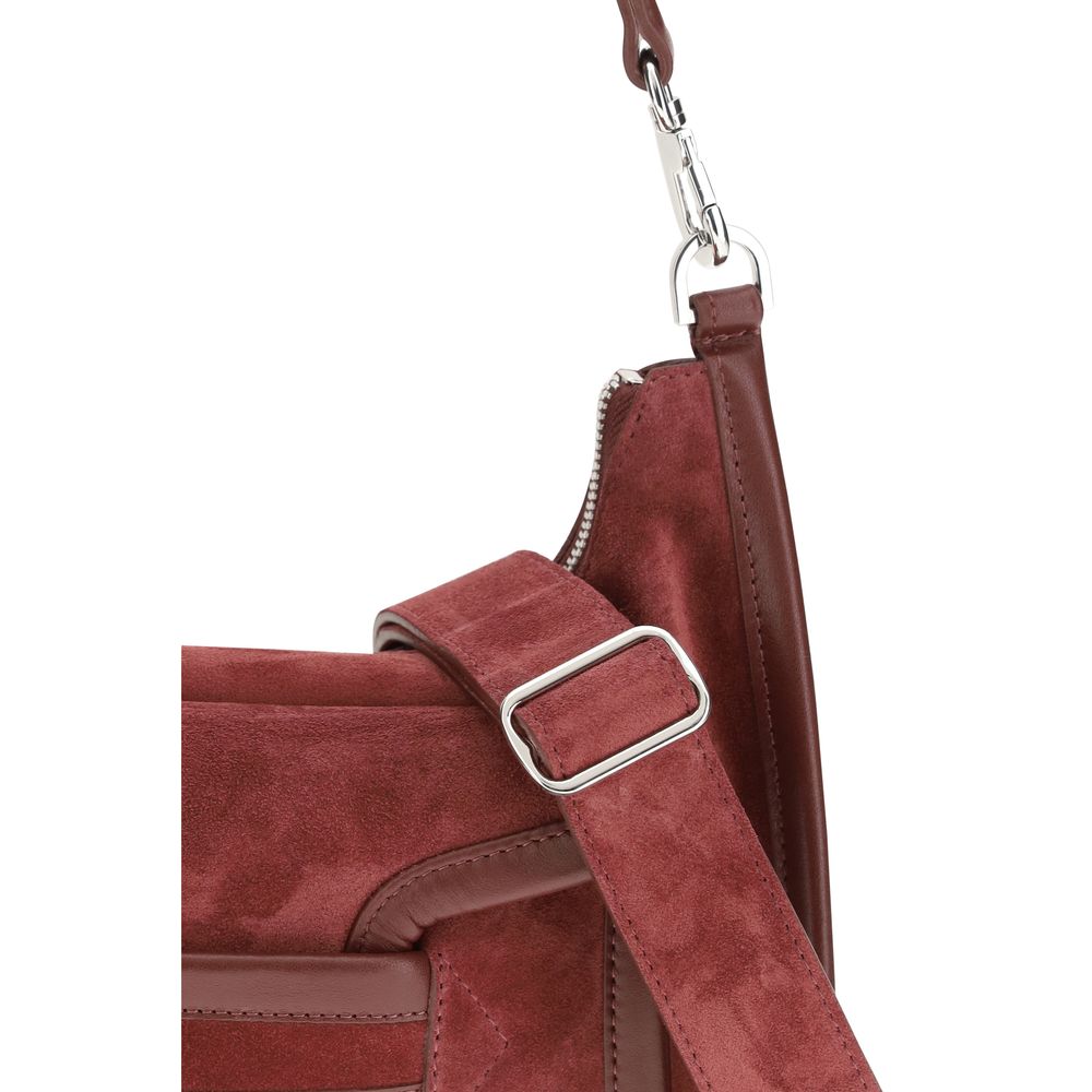 Pierre Hardy Schultertasche Bos Taurus aus bordeauxrotem Kalbsleder