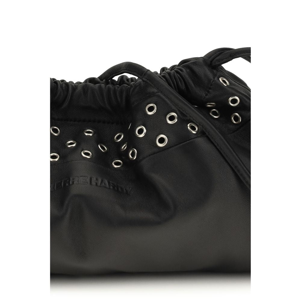 Pierre Hardy Schwarze Bos Taurus Kalbsleder Clutch