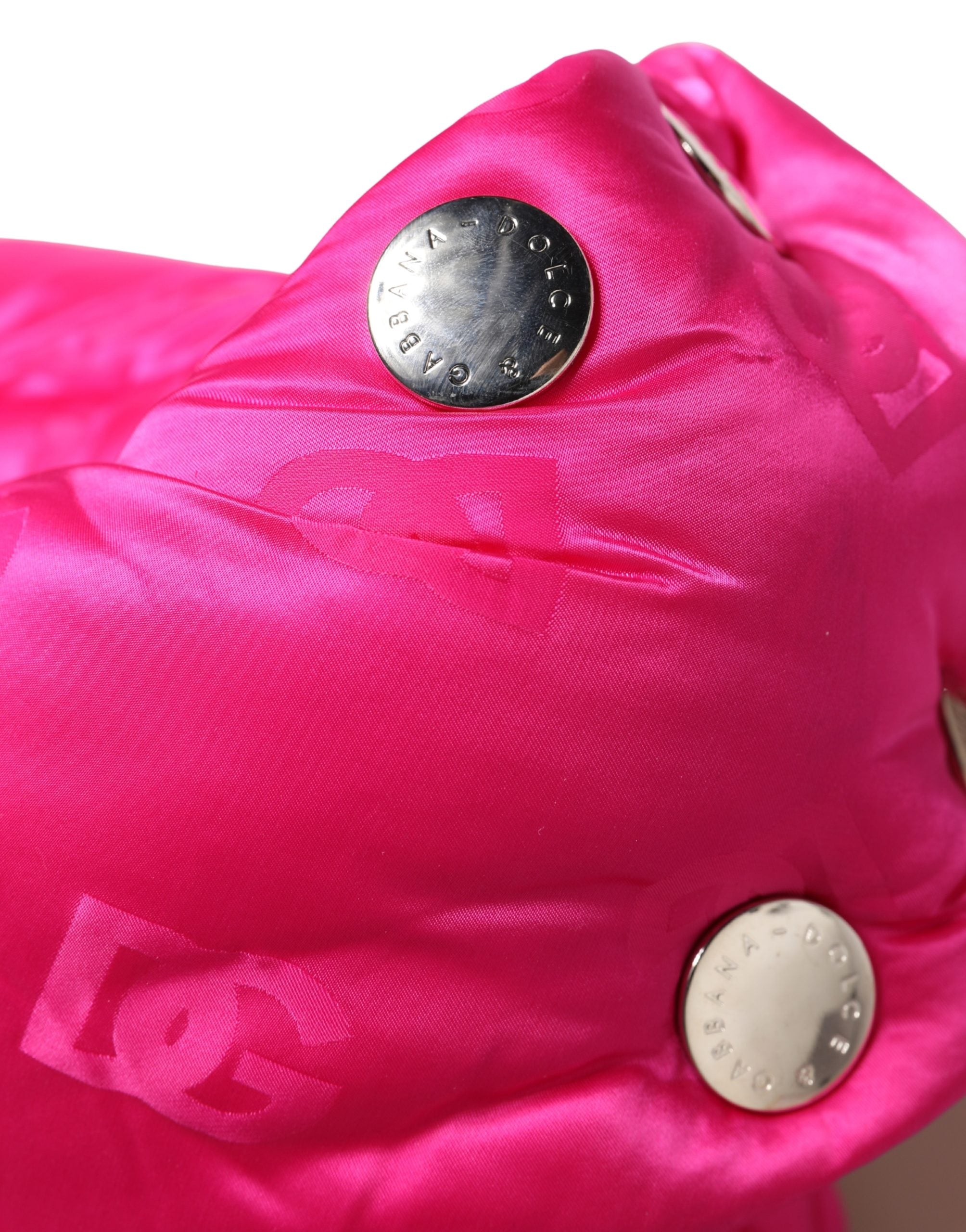 Dolce & Gabbana Herren Pink Logo Print Ganzkopf-Kopftuchhut
