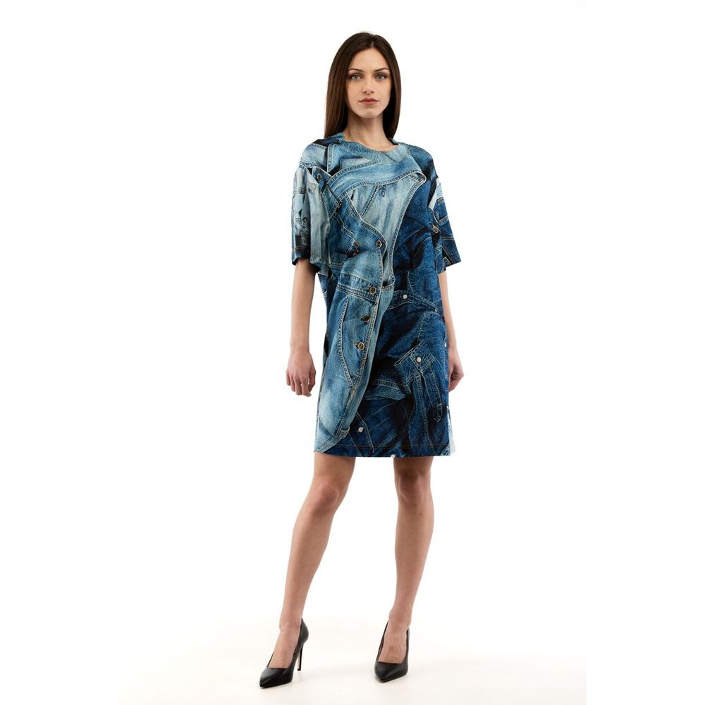 Moschino Mehrfarbiges Freizeitkleid aus Viskose