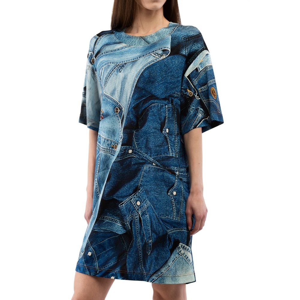 Moschino Mehrfarbiges Freizeitkleid aus Viskose