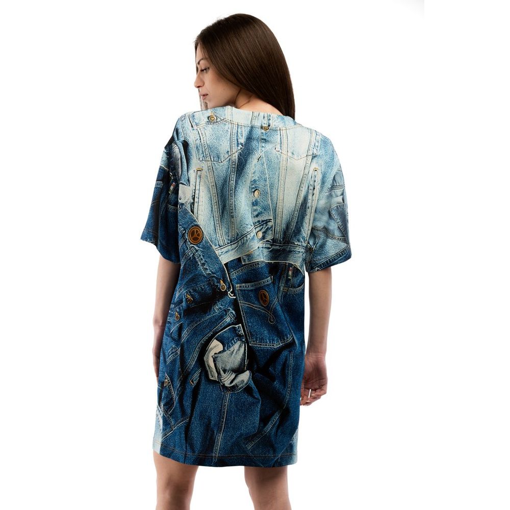 Moschino Mehrfarbiges Freizeitkleid aus Viskose