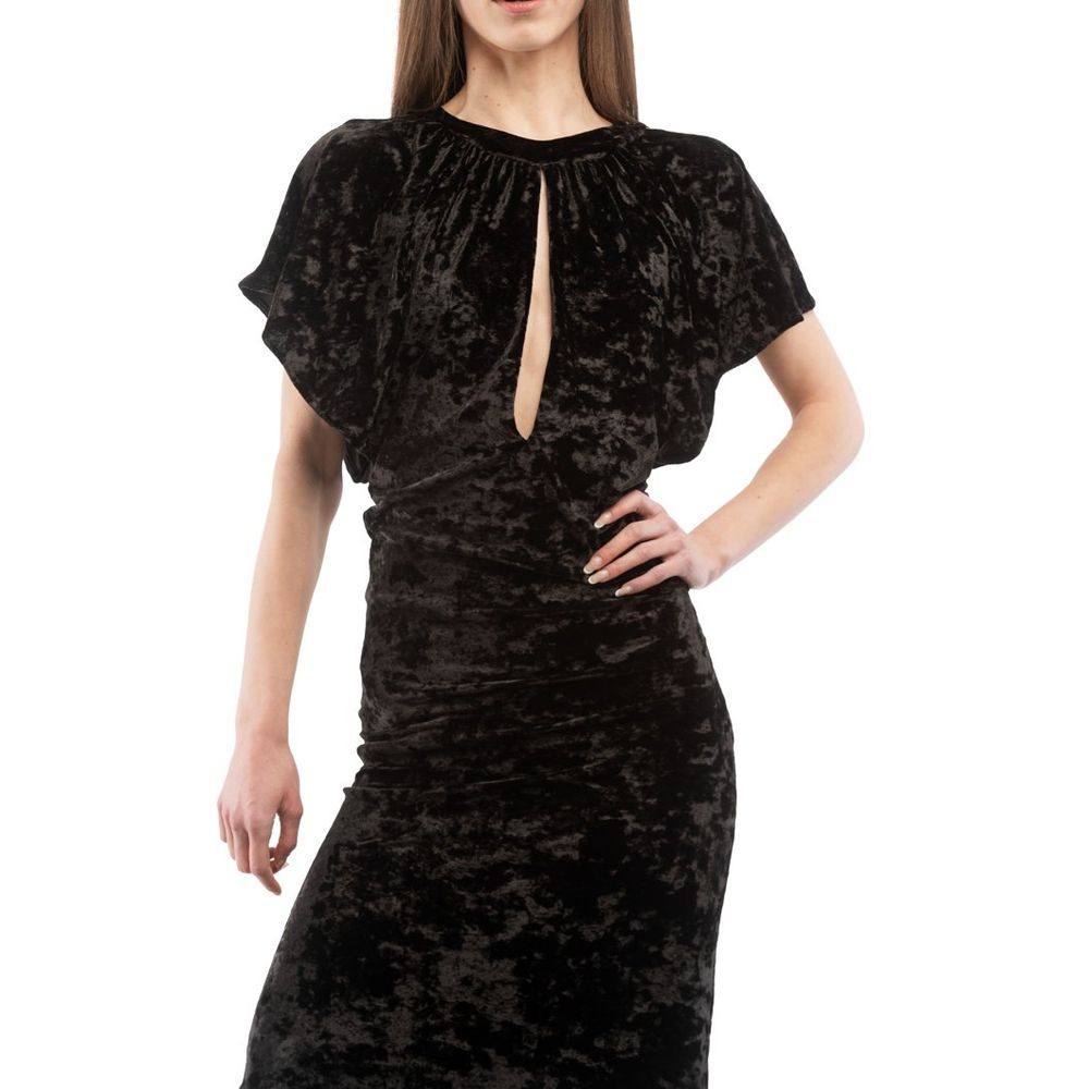 Moschino Schwarzes Freizeitkleid aus Polyester